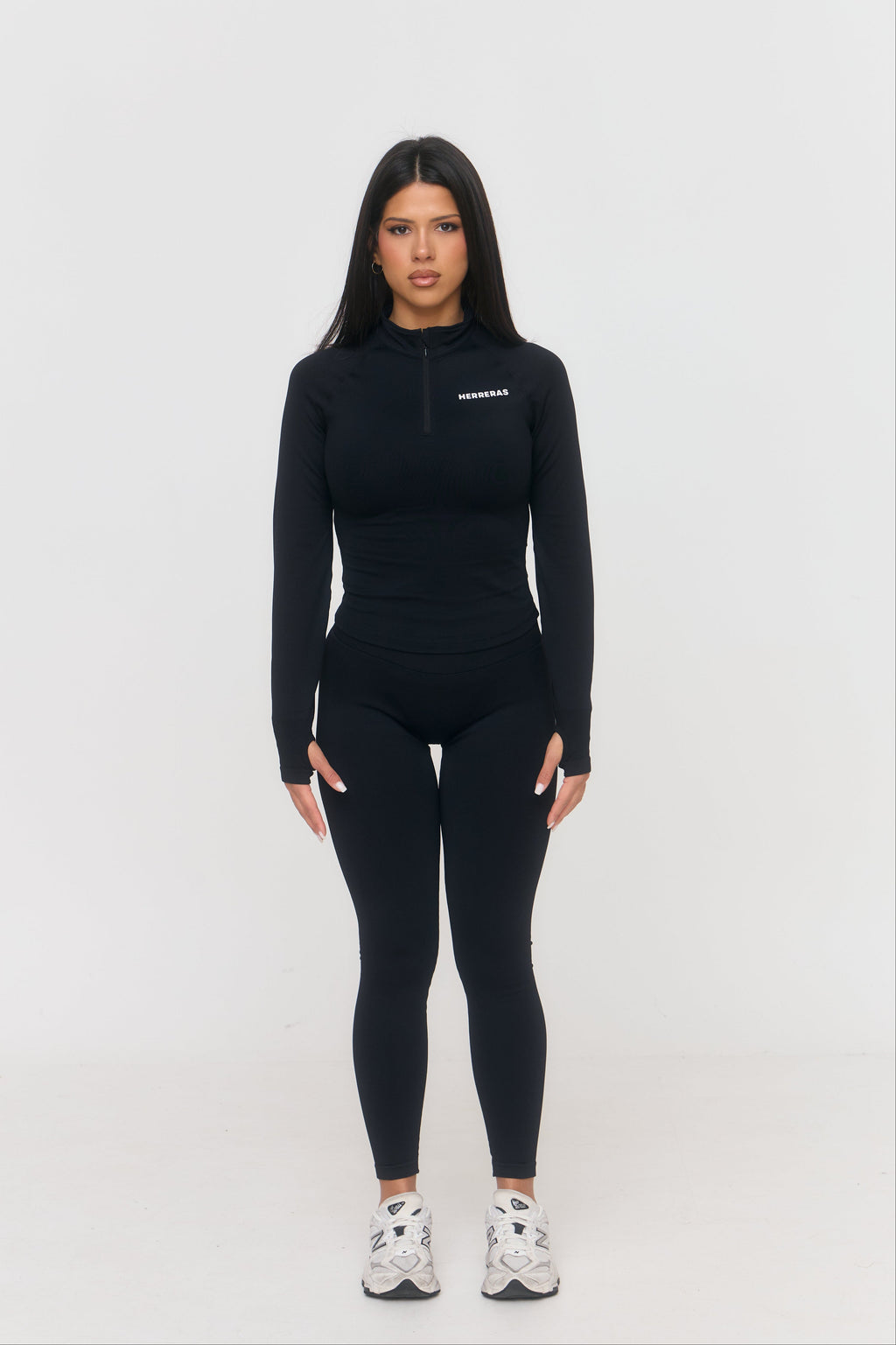 Onyx Zip Sculpt Top