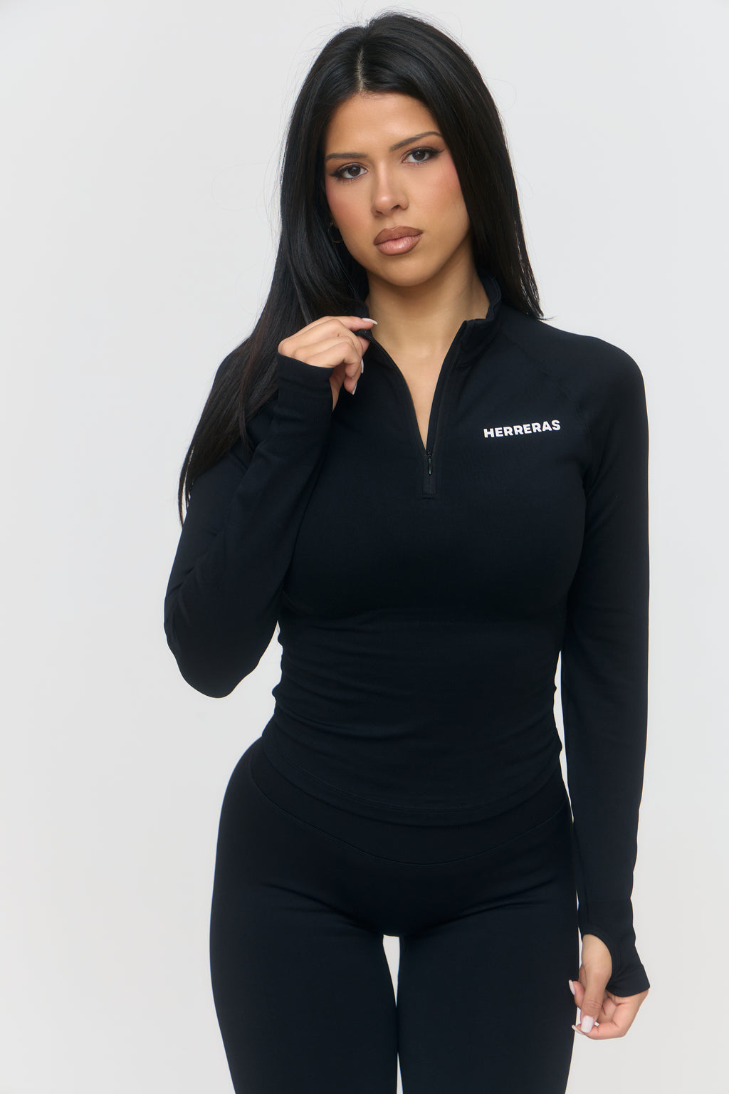 Onyx Zip Sculpt Top
