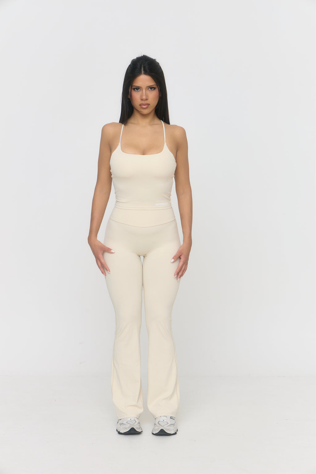 Vanilla Cross-Back Sculpt Top