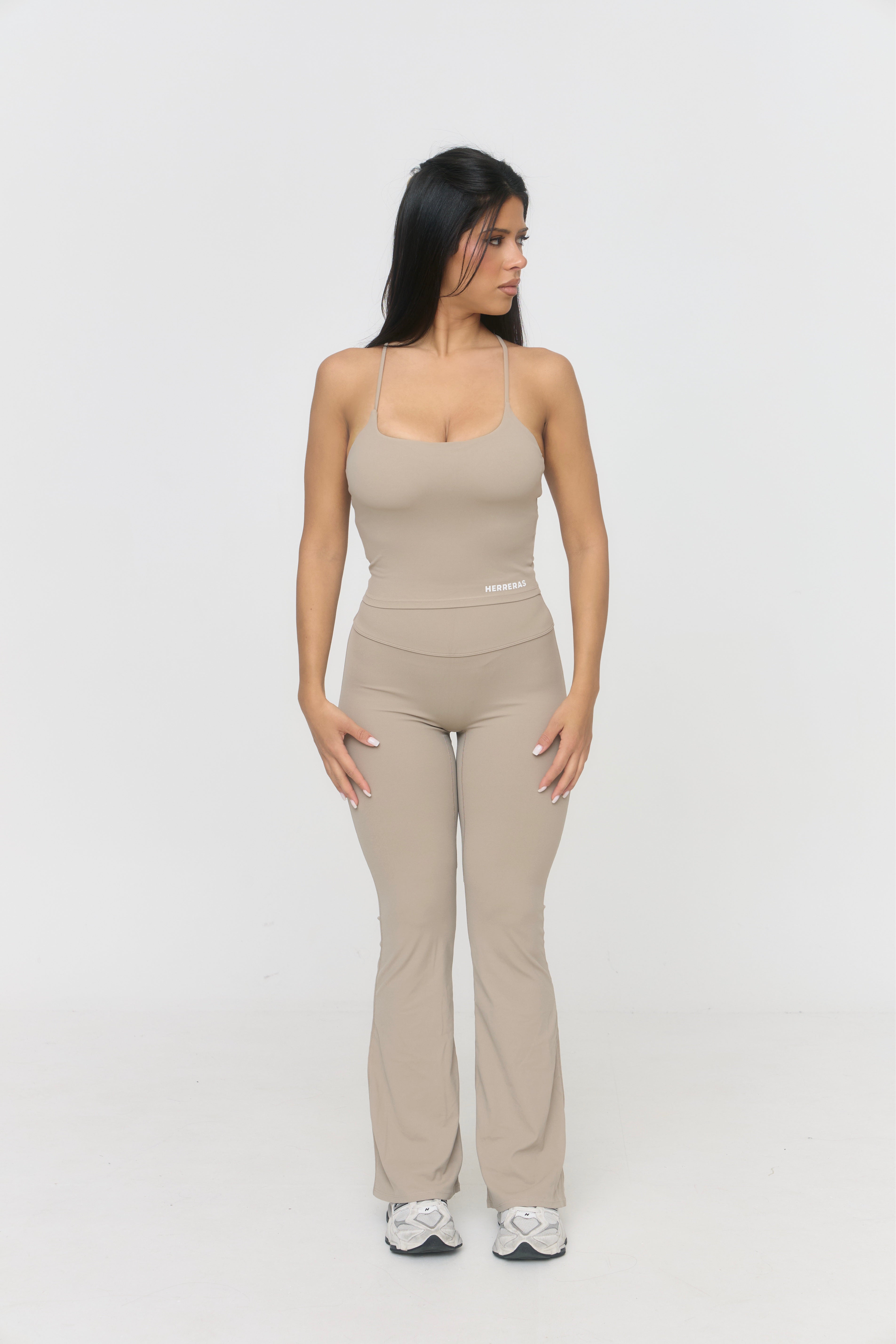 Stone Cross-Back Sculpt Top