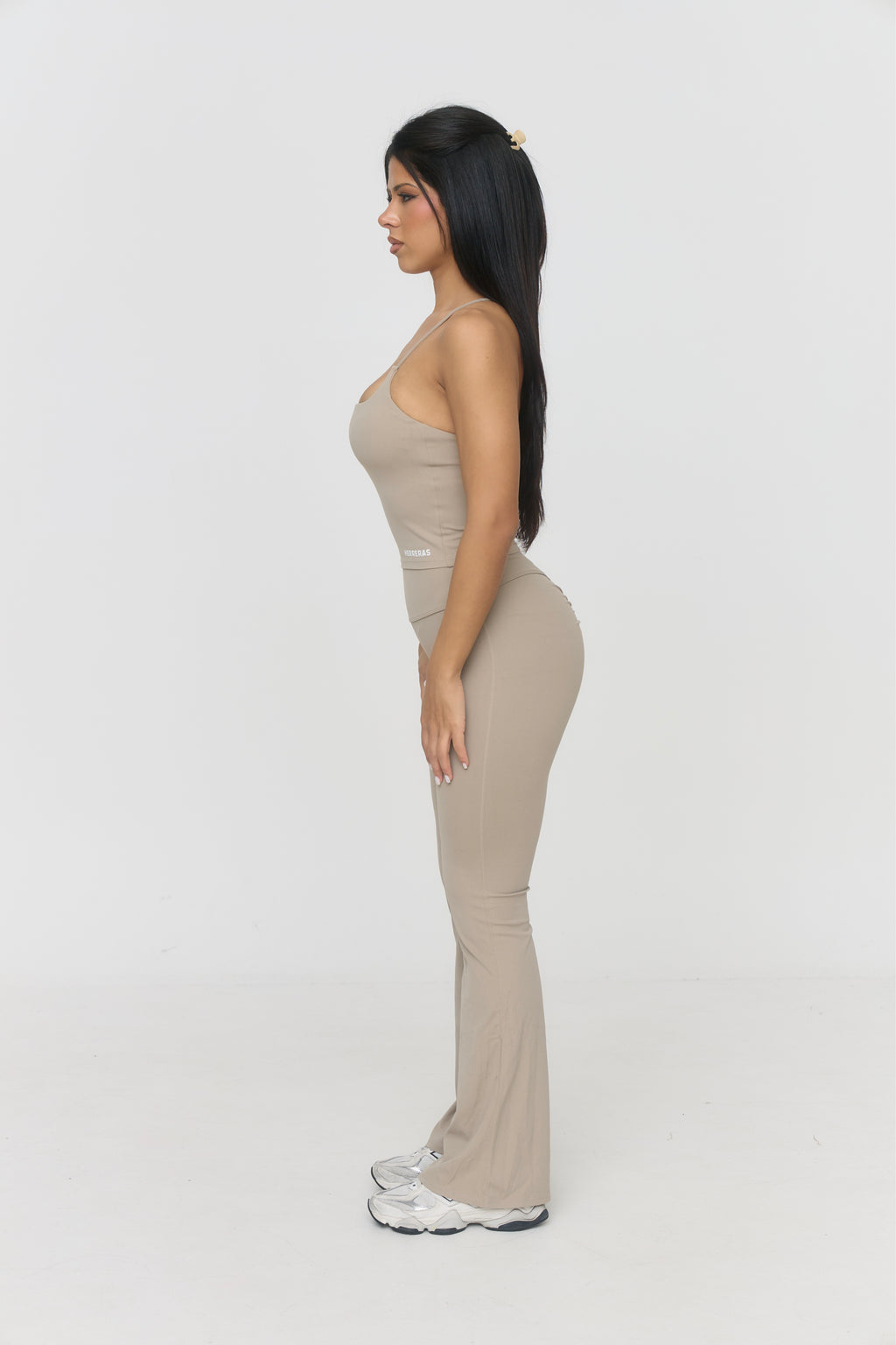 Stone Cross-Back Sculpt Top