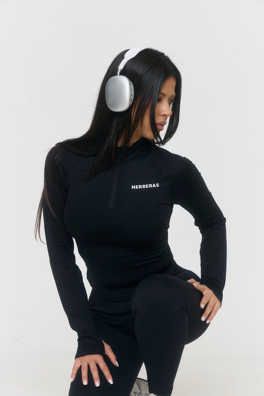 Onyx Zip Sculpt Top
